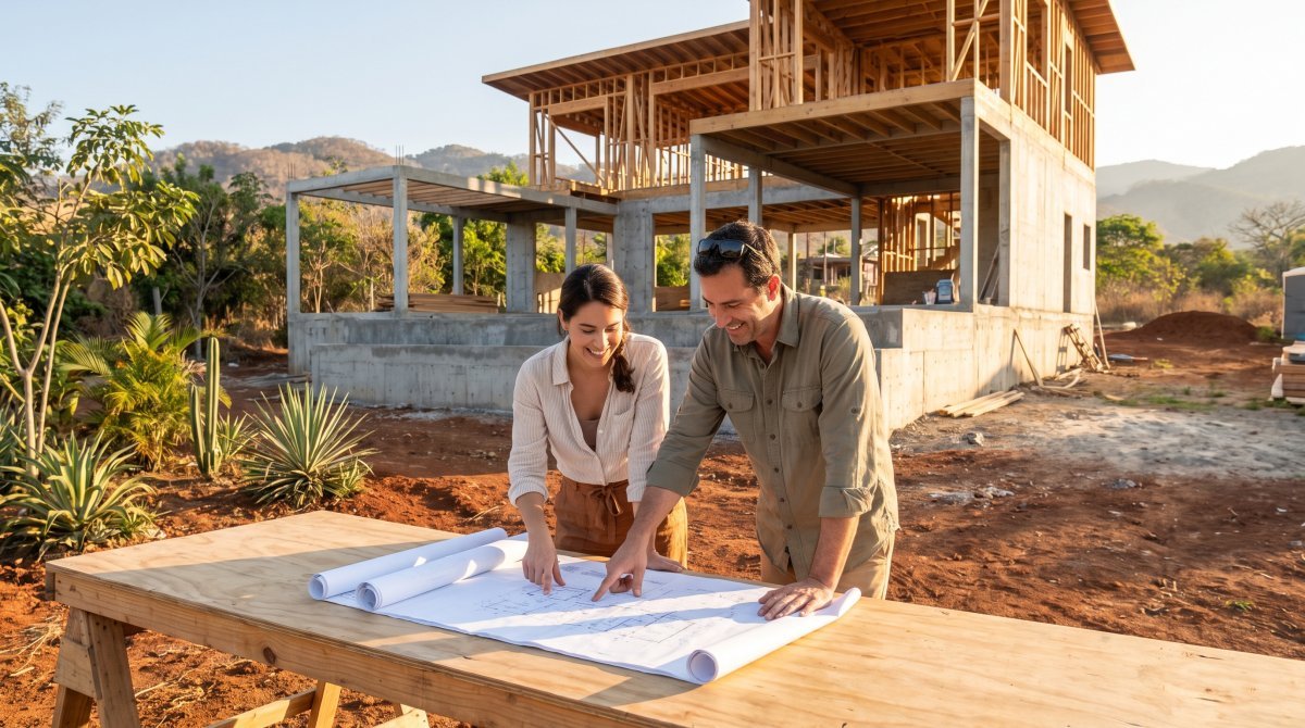 Construcción de casa en Los Robles Residencial, Bucerías