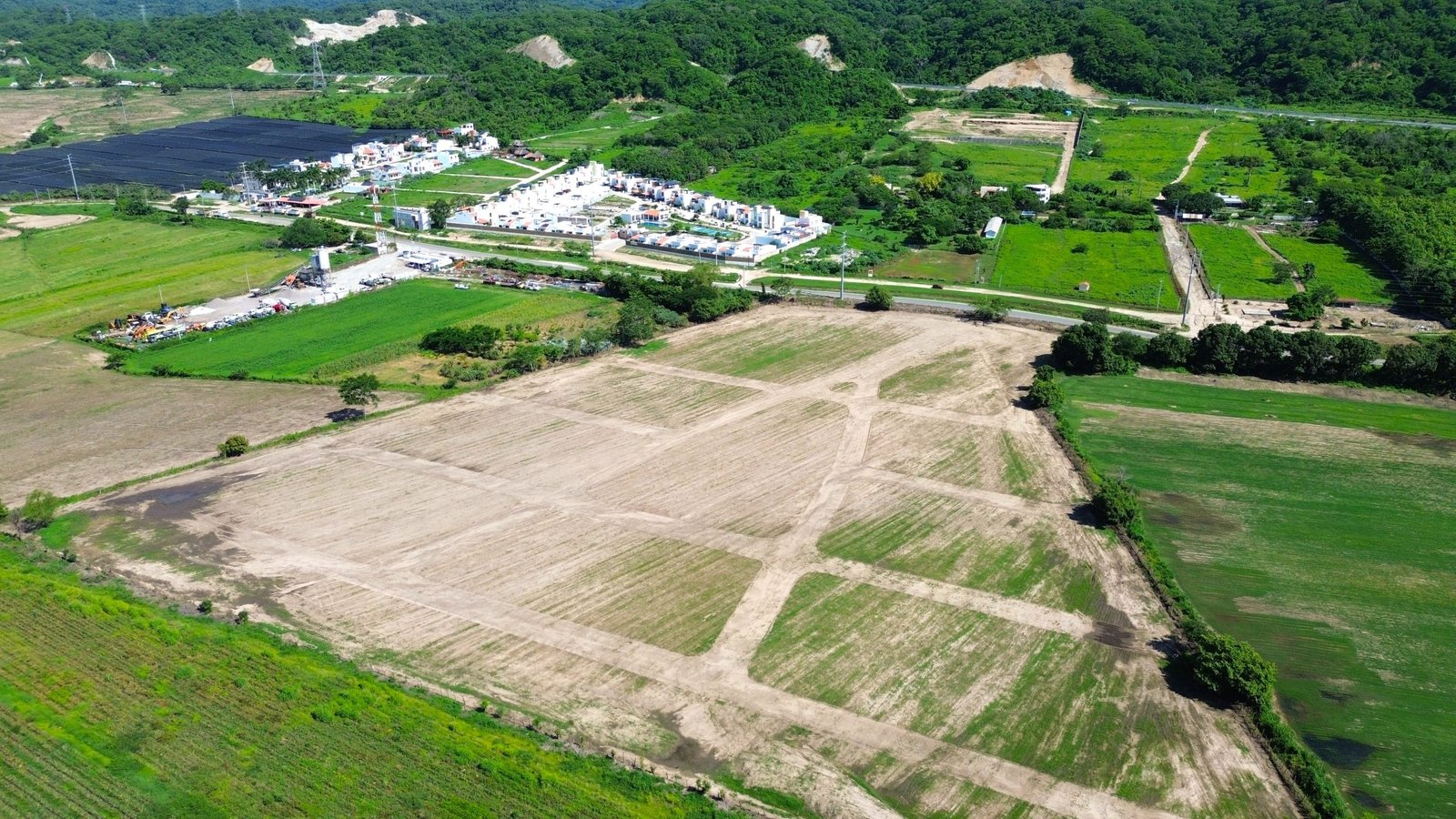 Vista aérea 3 del terreno en Bucerías