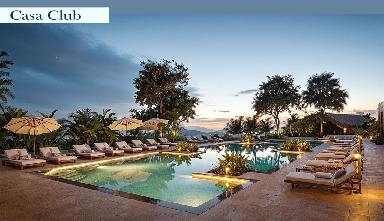 Render de la casa club Los Robles Residencial