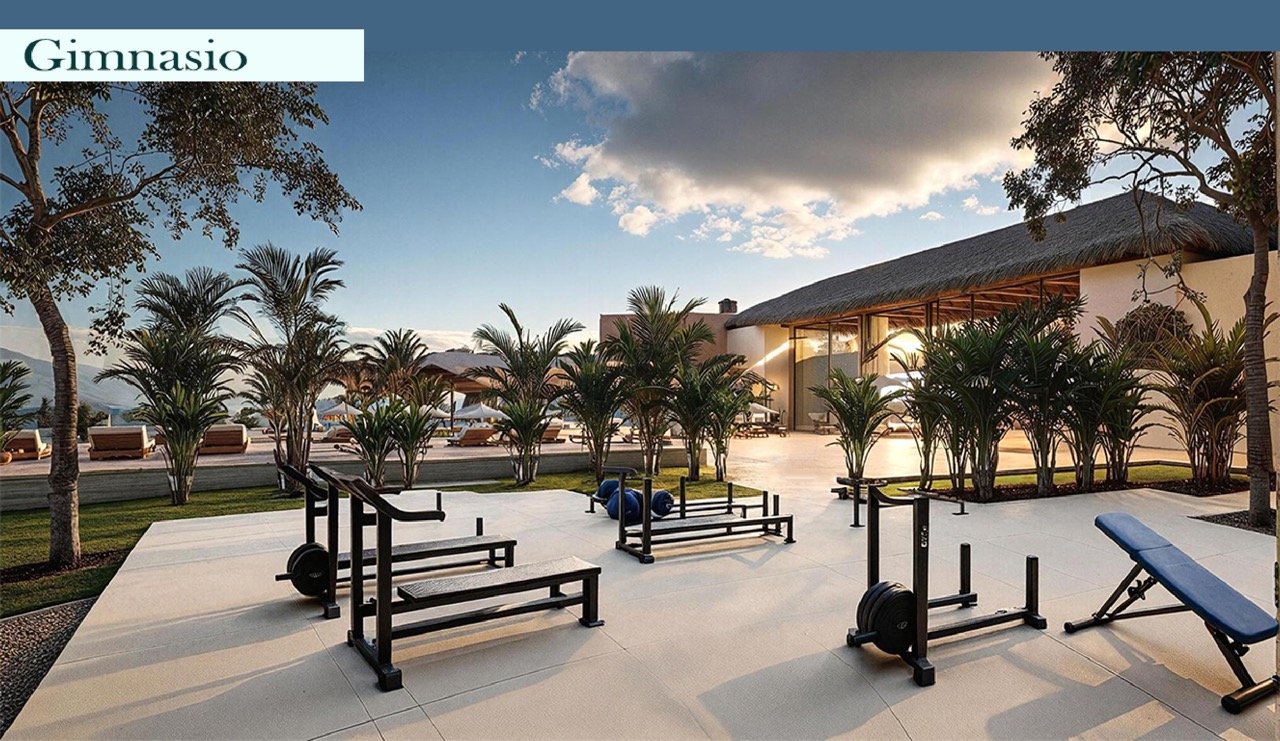 Render de jardines Los Robles Residencial